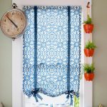 الستائر الرومانية من القطن مع أقواس للنوافذ الضيقة