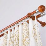 ستارة قضيب مع اثنين من قضبان لإغلاق الستائر وتول