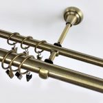 ستارة معدنية مزدوجة للستائر