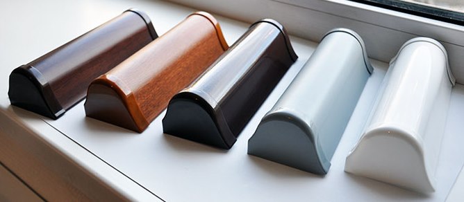 صناديق بلاستيكية للستائر الدوارة من النوع المغلق