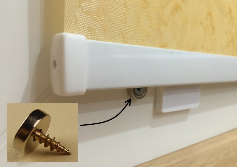 تثبيت المغناطيس لتثبيت عامل الترجيح الأسطوانة الأعمى