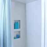 حديدي ستارة معدنية للستائر في الحمام