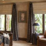 الحائط الستائر الرومانية لغرفة النوم