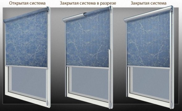 مصاريع مفتوحة ومغلقة