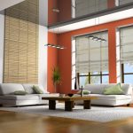 ستائر شفافة تتالي لغرفة معيشة ضخمة