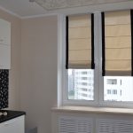 ستائر رومانية بسيطة لنافذة المطبخ