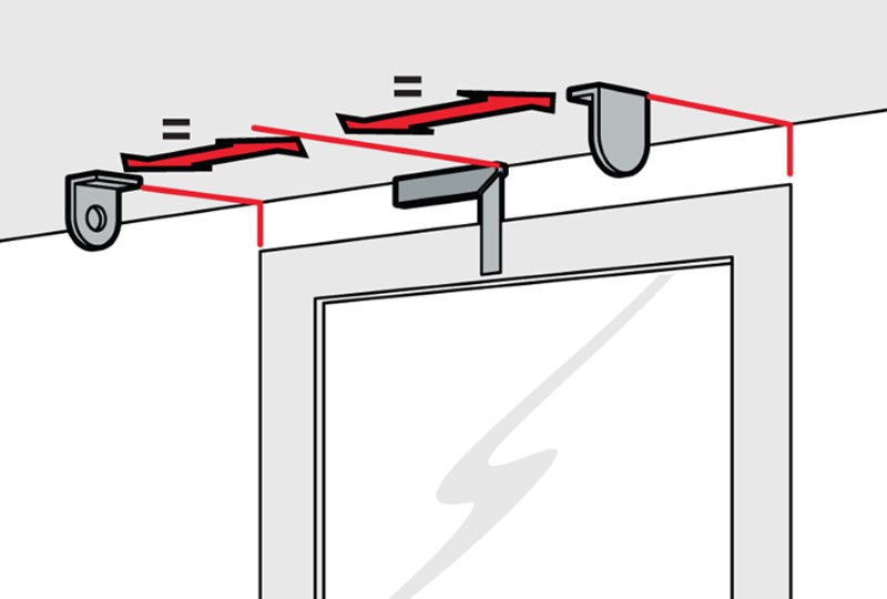 وسم نقاط ربط الأسطوانة الأعمى على سقف الشرفة