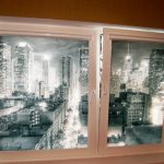 الستائر الدوارة مع مدينة نمط الصورة