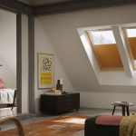 ستائر كاسيت على نوافذ العلية