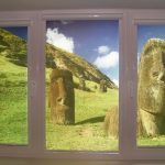 3-قطعة الستائر الدوارة المطبوعة