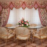 Ambrequin أنيقة لغرفة الطعام الفسيحة