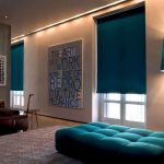 ستائر رول زرقاء داكنة