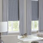 الستائر الرومانية الاصطناعية مع نمط صغير