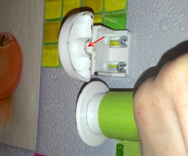 مكان للتزييت في قوس الأسطوانة الأعمى